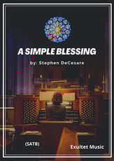 A Simple Blessing SATB choral sheet music cover